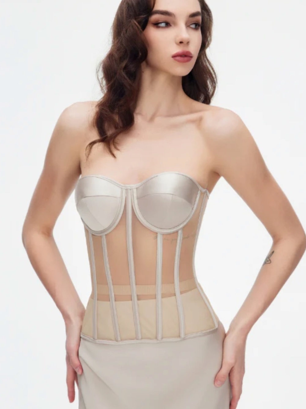 Perfect Corset M Beige C/D cup